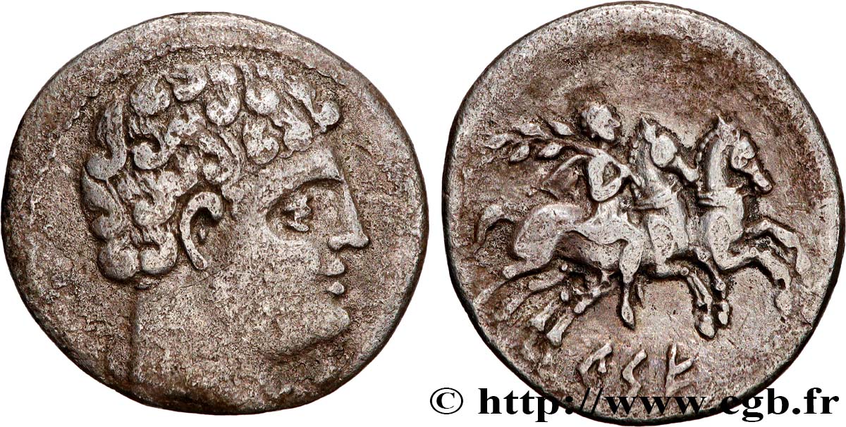 HISPANIA - KESETANOS - KESE, TARRACO Denier KESE aux deux chevaux AU