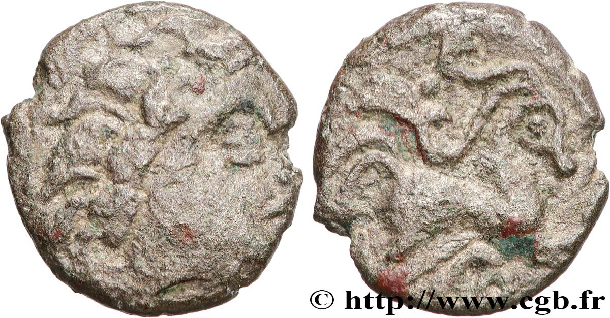 GALLIA - ALLOBROGES (Area of the Dauphiny) Drachme au bouquetin aux longues cornes VF/XF