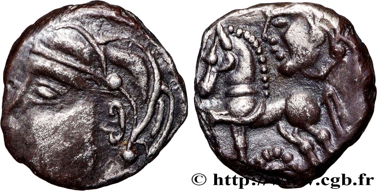 GALLIA - LEMOVICES (Regione di Limoges) Drachme, avers et revers à gauche q.SPL