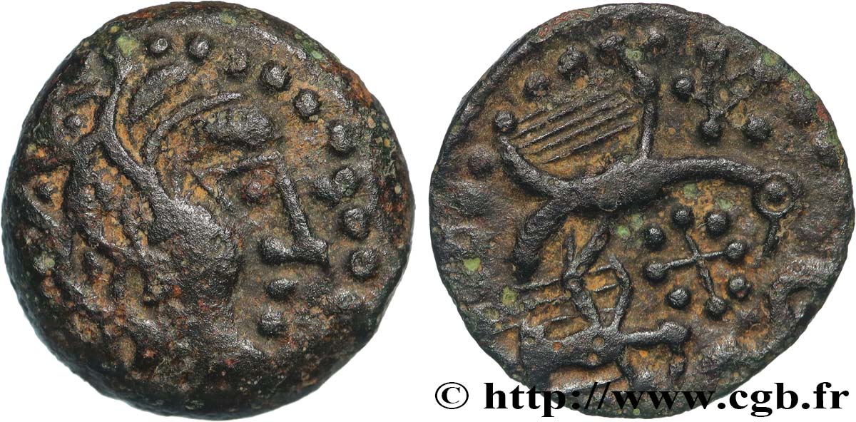 CARNUTES (Région de la Beauce) Bronze “aux oiseaux et au serpent” TTB/TTB+