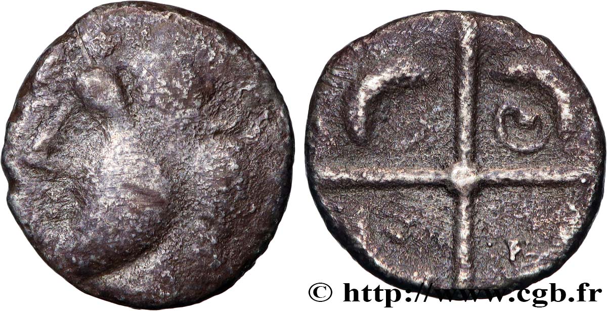 GALLIA - SOUTH WESTERN GAUL - LONGOSTALETES (Area of Narbonne) Drachme “au style languedocien”, S. 301 VF/XF