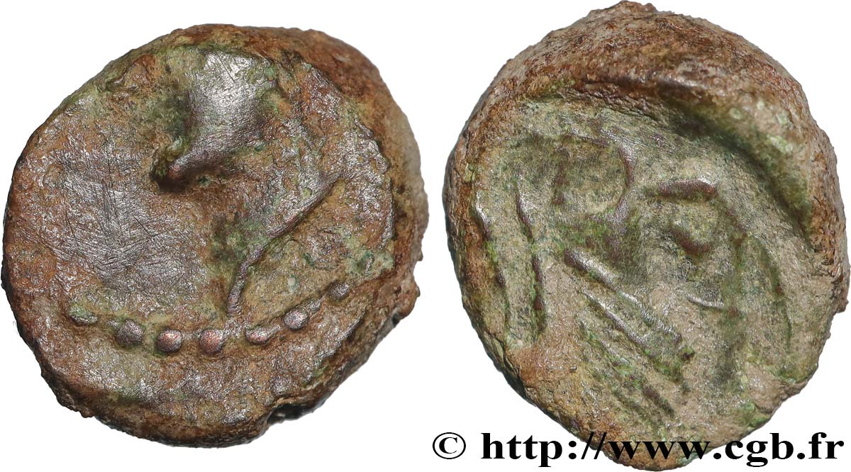 VOLQUES ARÉCOMIQUES (région de Nîmes) Bronze au Démos, VOLCAE AREC TB/TB+