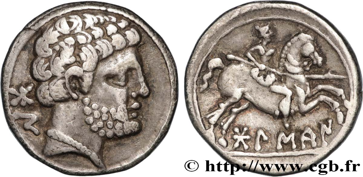 HISPANIA - SUSSETANOS - BOLSKAN (OSCA/HUESCA) (Province de Huesca) Denier au cavalier MBC+