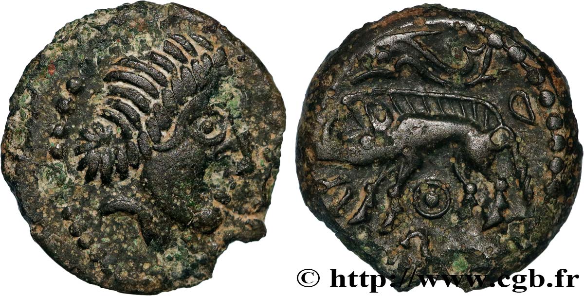 VELIOCASSES (Regione di Normandia) Bronze TARVSIS (ou STRATOS) q.SPL/BB