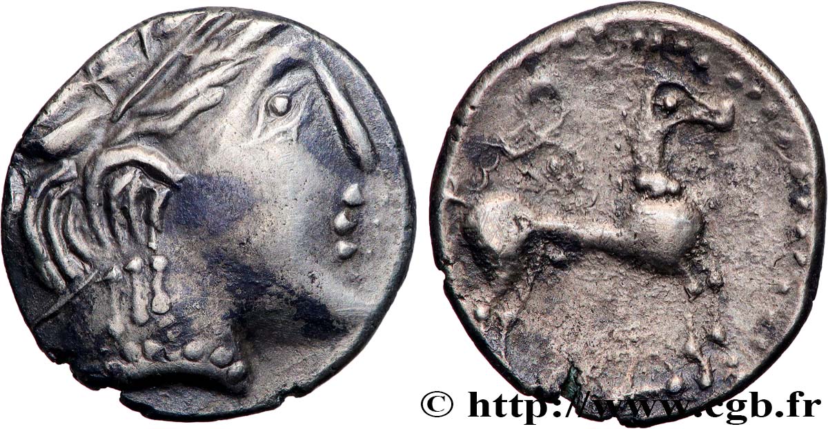 IMITATION OF EMPORION known as of the  Hoard of Bridiers  Drachme de Bridiers AU/AU
