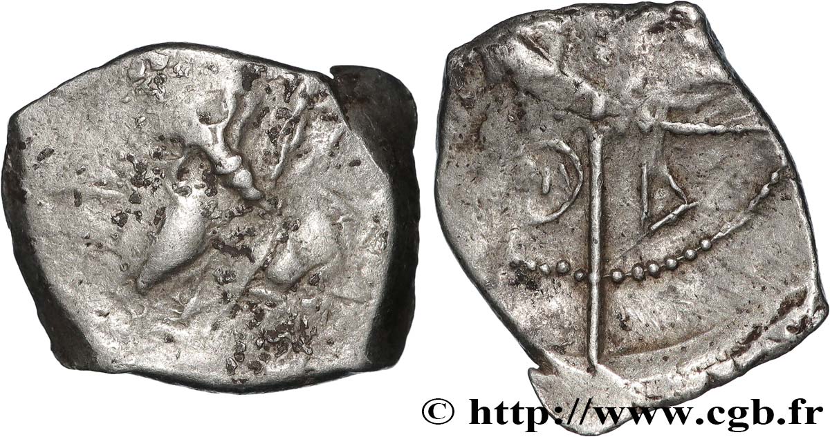 GALLIA - SUDOESTE DE LA GALLIA - PETROCORII (Región de Perigueux) Drachme  type de Belvès , S. 215 BC/MBC