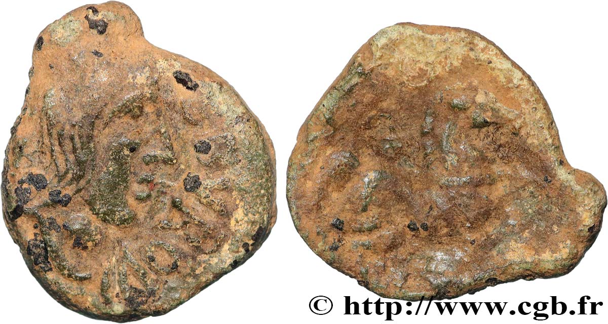 VELIOCASSES (Región de Normandia) Bronze RATVMACOS, au cavalier BC+/RC+