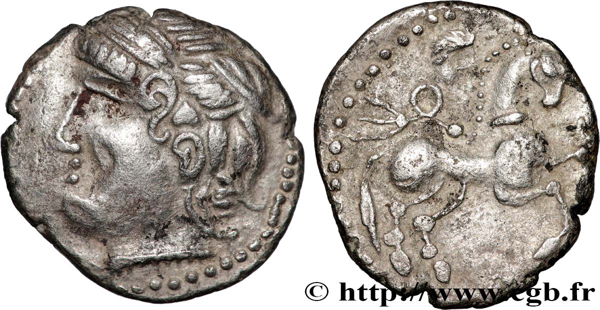 IMITATION EMPORITAINE known as of the  Treasury of Bridiers  Drachme à la victoire - type C XF