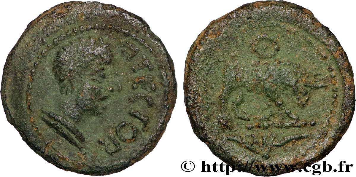 GALLIA - SANTONES / MID-WESTERN, Unspecified Bronze ATECTORI (quadrans) AU