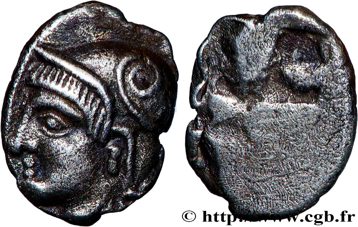 MASSALIA - MARSEILLES Litra du type du trésor d Auriol à la tête d Athéna casquée à gauche VZ/SS