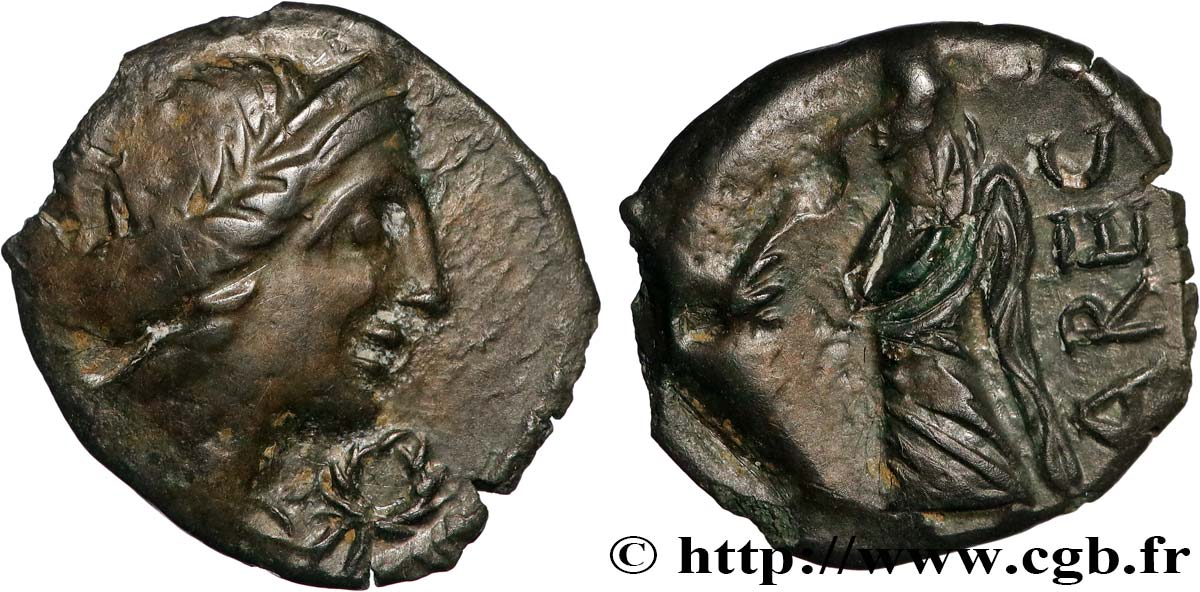 VOLQUES ARÉCOMIQUES (région de Nîmes) Bronze au Démos, VOLCAE AREC TTB+