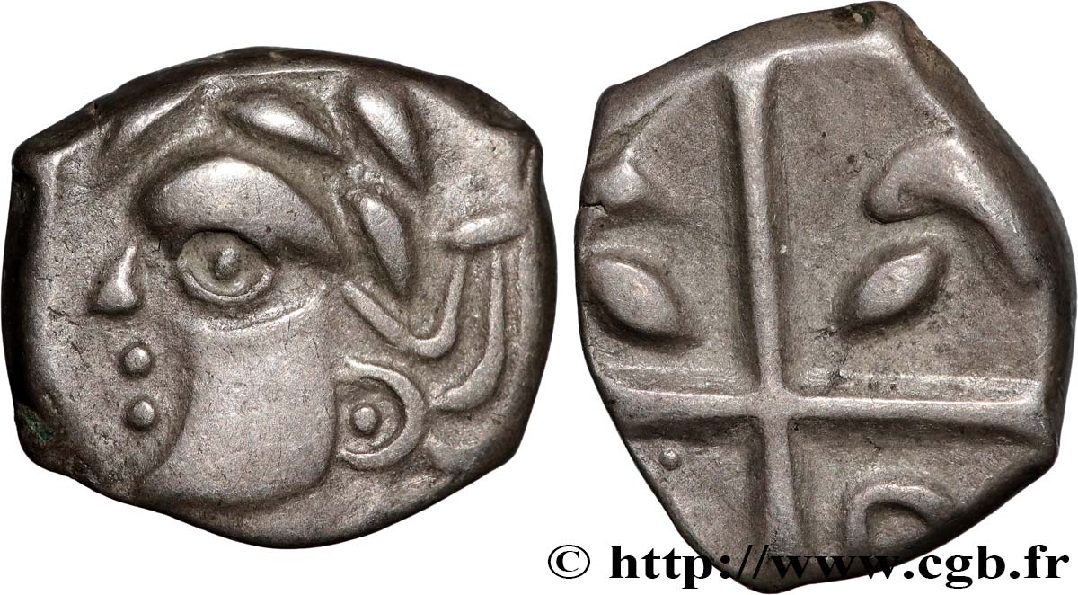 GALLIA - SOUTH WESTERN GAUL - VOLCÆ TECTOSAGES (Area of Toulouse) Drachme “à la tête cubiste”, S. 1 AU