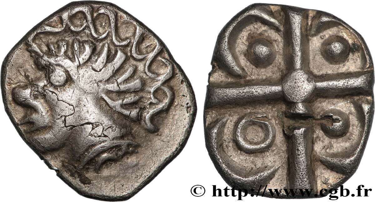 GALLIA - SOUTH-WESTERN GAUL - TOLOSATES (Area of Vieille-Toulouse) Drachme au panache, S. 75 AU/AU