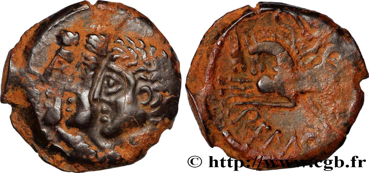 GALLIA BELGICA - REMI (Regione di Reims) Bronze REMO/REMO q.SPL/MB