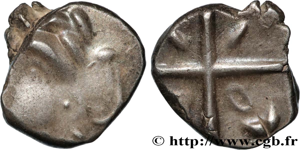 GALLIA - SOUTH WESTERN GAUL - VOLCÆ TECTOSAGES (Area of Toulouse) Drachme “à la tête cubiste”, S. 1 AU