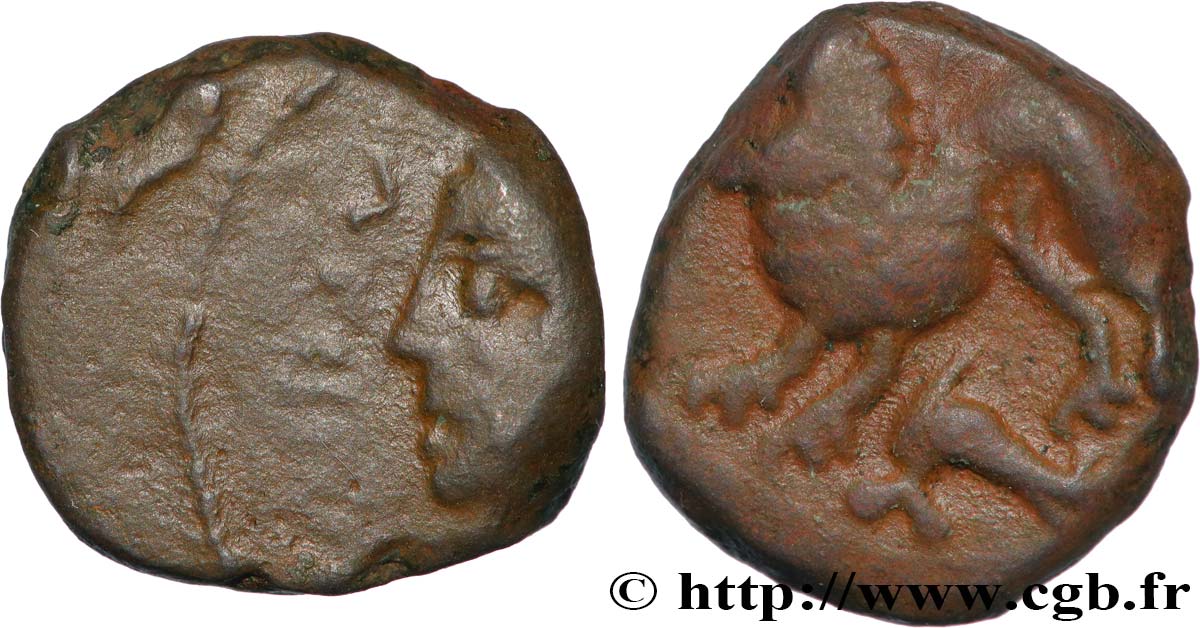 GALLIA BELGICA - REMI (Area of Reims) Bronze ATISIOS REMOS, classe II XF