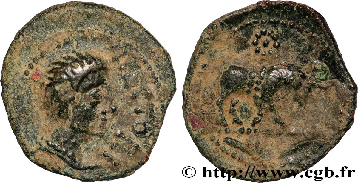 GALLIA - SANTONES / MID-WESTERN, Unspecified Bronze ATECTORI (quadrans) XF