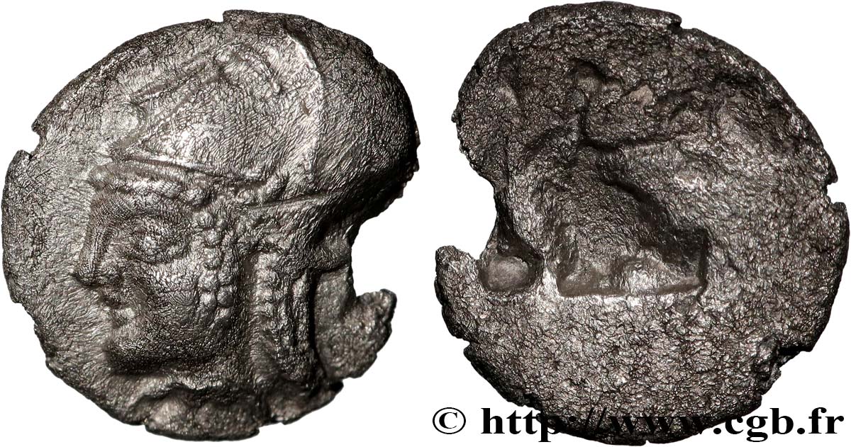 MASSALIEN - MARSEILLES Litra du type du trésor d Auriol à la tête d Athéna coiffée du casque corinthien fVZ