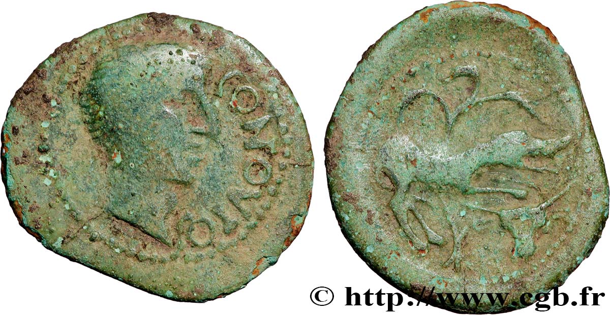 GALLIA - SANTONES / MID-WESTERN, Unspecified Bronze CONTOVTOS (quadrans) VF