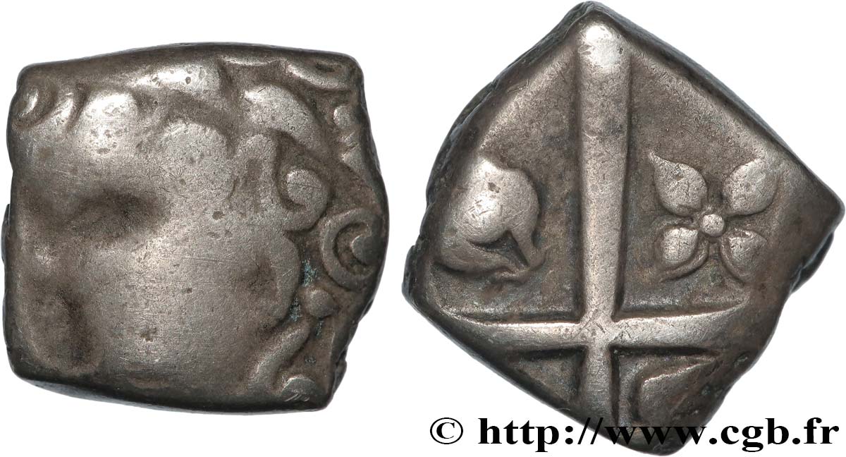 GALLIA - SOUTH WESTERN GAUL - PETROCORES / NITIOBROGES, Unspecified Drachme “au style flamboyant”, S. 151** XF