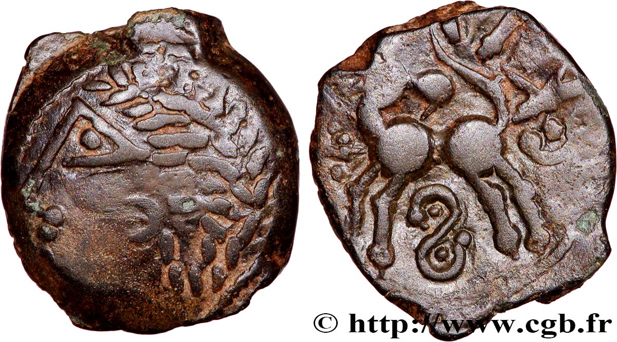 GALLIA BELGICA LINGONES (Regione di Langres) Bronze EKPITO BB