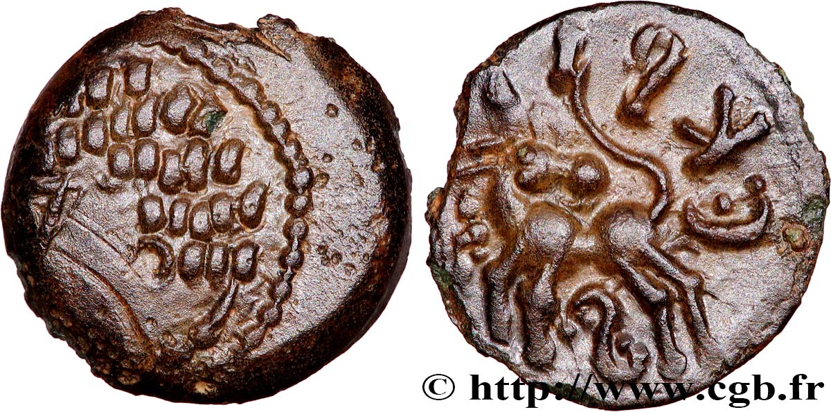 GALLIA BELGICA LINGONES (Regione di Langres) Bronze EKPITO q.SPL