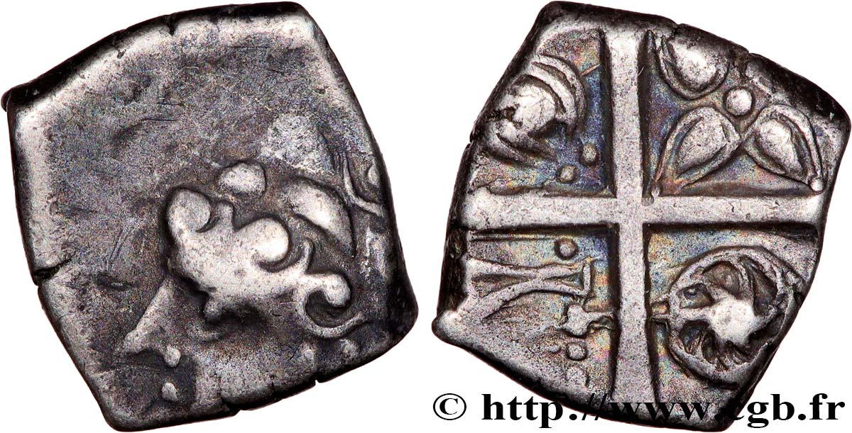 GALLIA - SOUTH WESTERN GAUL - PETROCORII (Area of Perigueux) Drachme “au style flamboyant”, S. 143/5 XF/AU