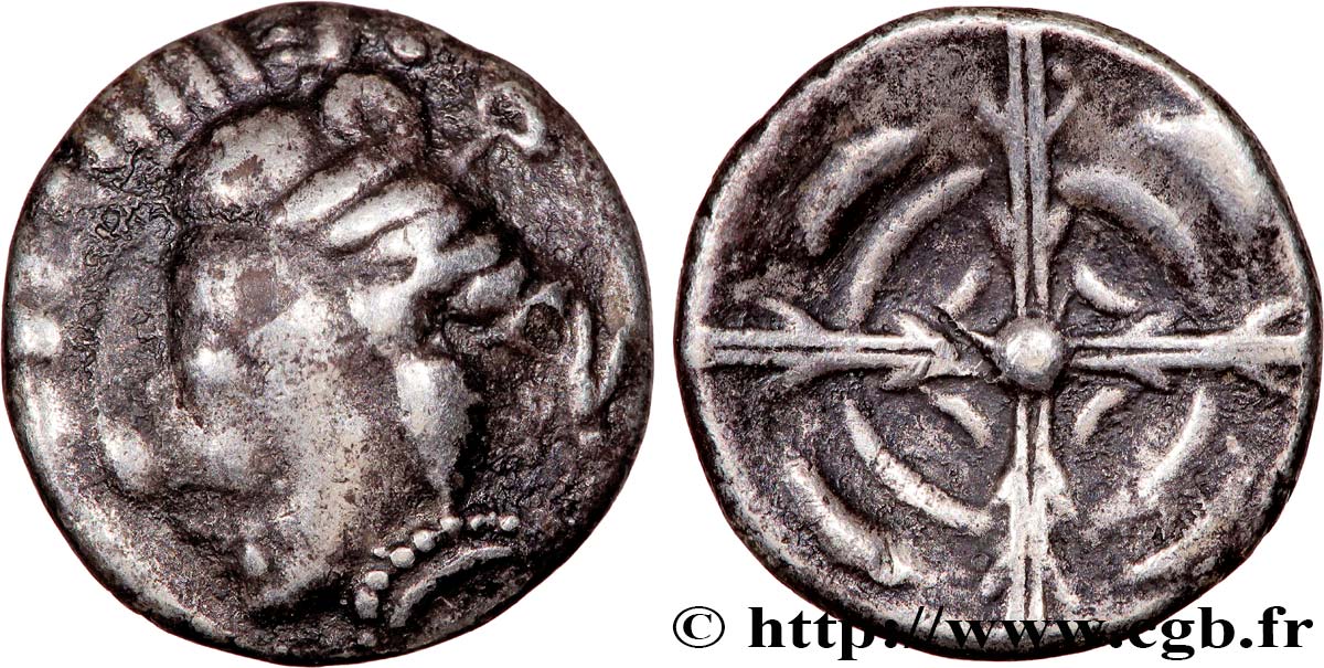 SUD-OUEST DE LA GAULE Drachme imitation de Rhodè, S. 486 TTB