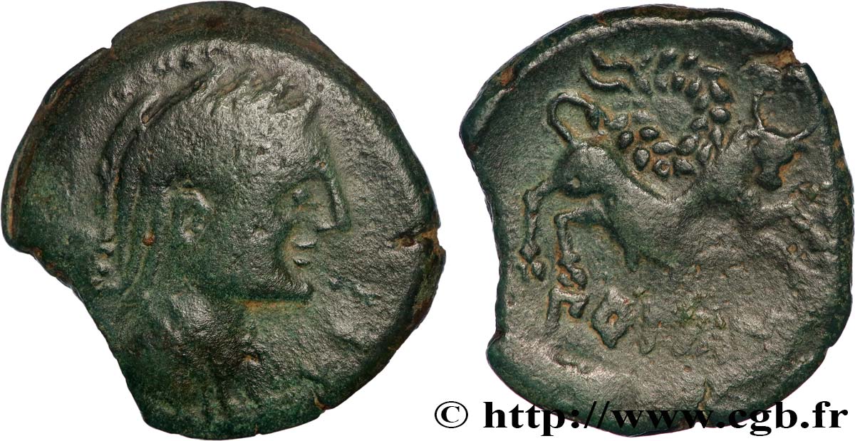 GALLIA - NEDENES (oppidum of Montlaures) Unité ou bronze au taureau VF/XF