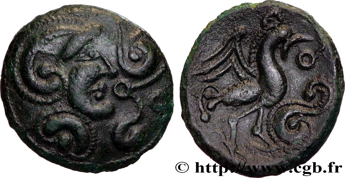 GALLIA - BELGICA - BELLOVACI (Región de Beauvais) Bronze au coq, DT. 517 EBC