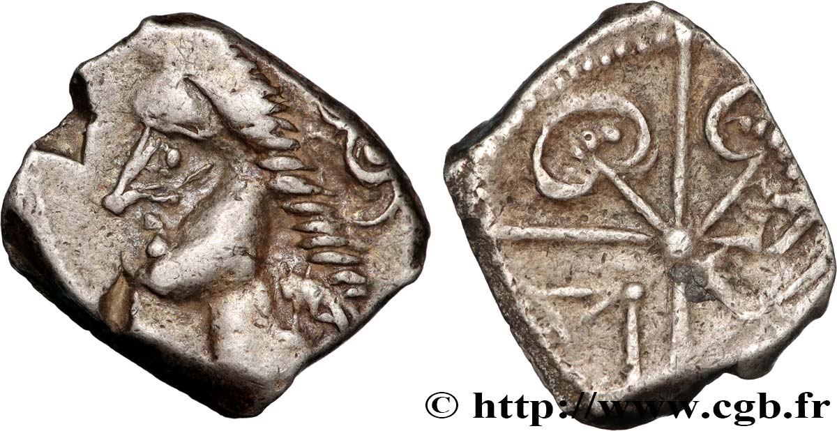 GALLIA - SUDOVESTE DELLA GALLIA - RUTENI (Regione di Rodez) Drachme “aux feuilles aquatiques” SPL/q.SPL