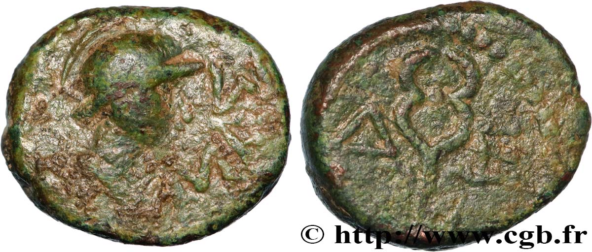 MASSALIA - MARSEILLES Bronze au caducée, (PB, Æ 11) BC/BC+