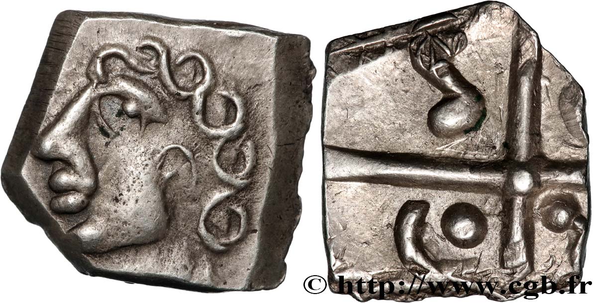 GALLIA - SUODESTE DE LA GALLIA - SOTIATES (Región de Sos) Drachme  à la tête bouclée du Causé , S. 239 EBC