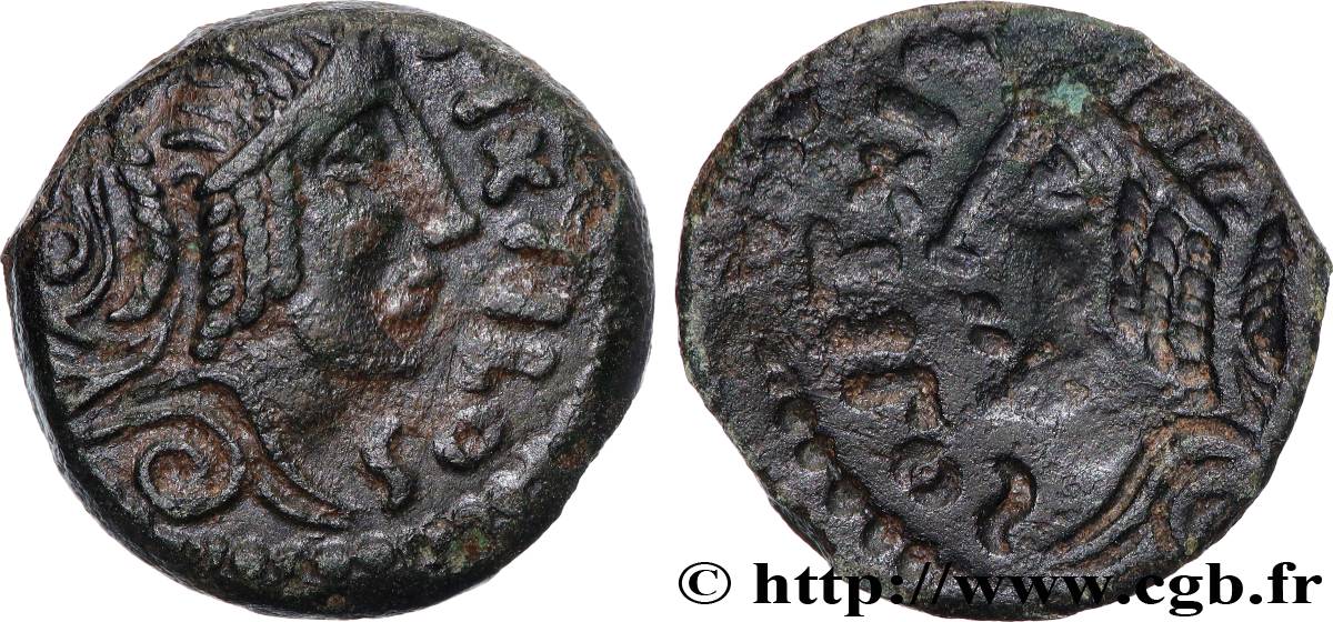 GALLIA - CARNUTES (Regione della Beauce) Bronze PIXTILOS classe VII au cavalier - incus q.SPL