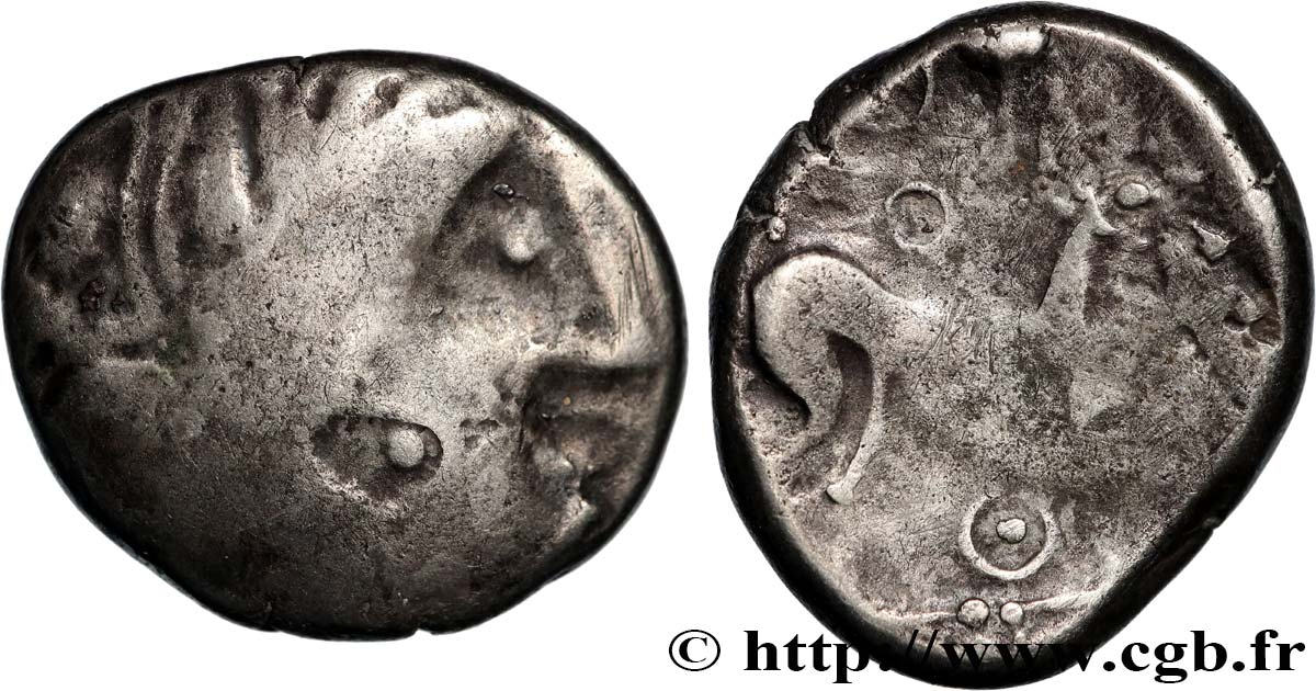 GALLIA - LEMOVICES (Región de Limoges) Drachme dérivée du type de Bridiers BC+