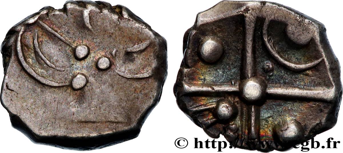 GALLIA - SÜSWESTGALLIEN - CADURCI (Region die Cahors) Drachme “à la tête triangulaire”, S. 120 SS/fVZ