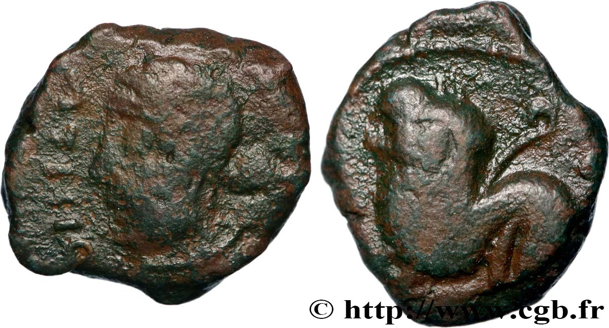 GALLIA BELGICA - REMI (Area of Reims) Bronze ATISIOS REMOS, classe II XF