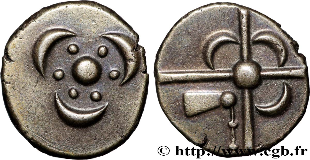 GALLIEN - SÜDWESTGALLIEN - SOTIATES (Region die Sos) Drachme trilobée, S. 368 VZ