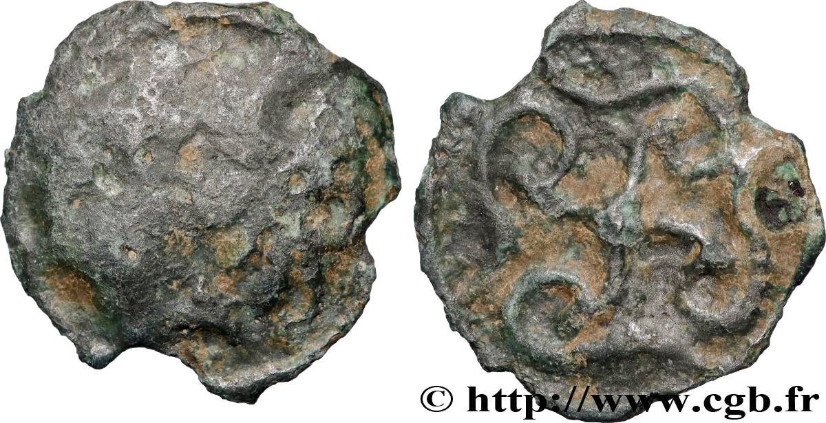 DUROCASSIS (Area of Dreux) Potin aux volutes cruciformes VG/VF