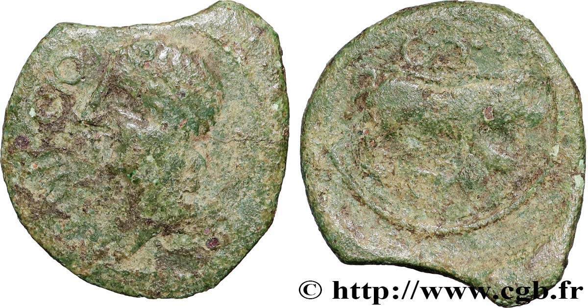 GALLIA - SANTONES / CENTROVESTE - Incerti Bronze ANNICCOIOS (quadrans) au sanglier MB