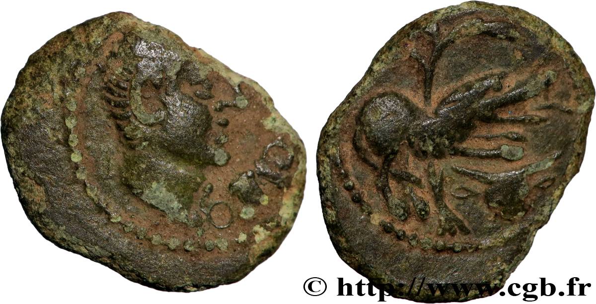 GALLIA - SANTONES / MID-WESTERN, Unspecified Bronze CONTOVTOS (quadrans) VF/XF