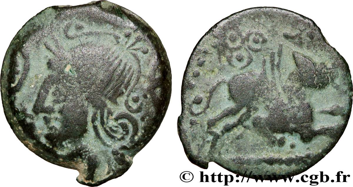 GALLIA BELGICA - MELDI (Area of Meaux) Bronze ROVECA ARCANTODAN, classe Ib XF