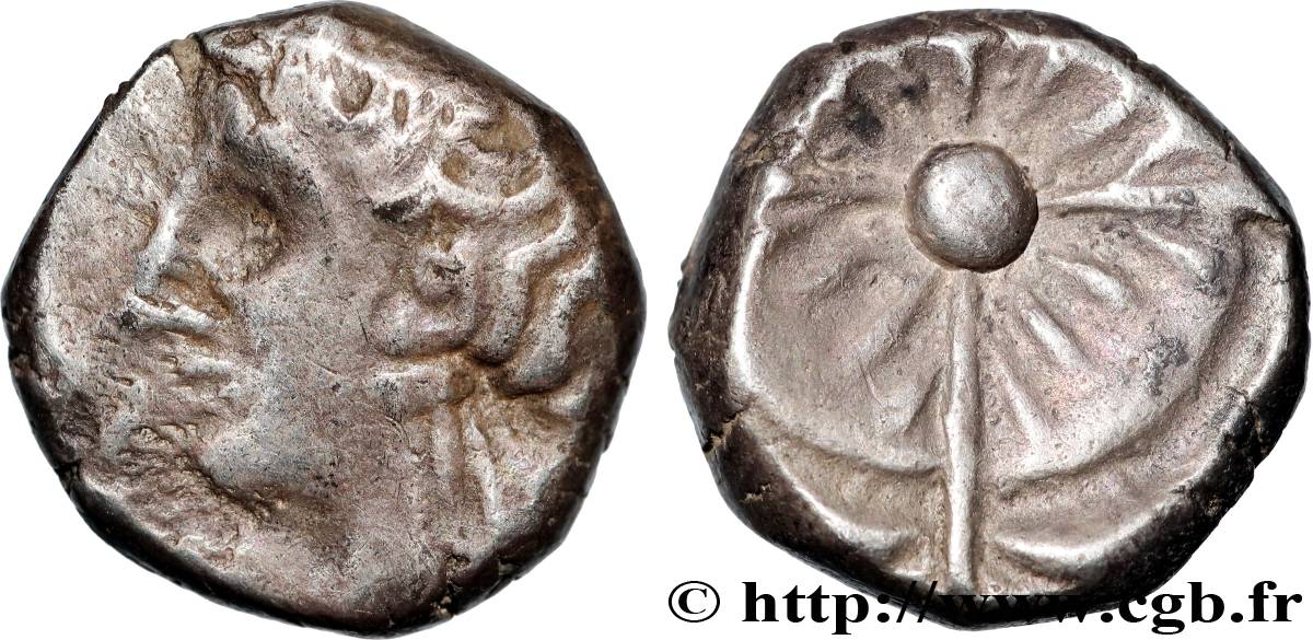 SOUTH-WESTERN GAUL Drachme imitation de Rhodé XF/AU