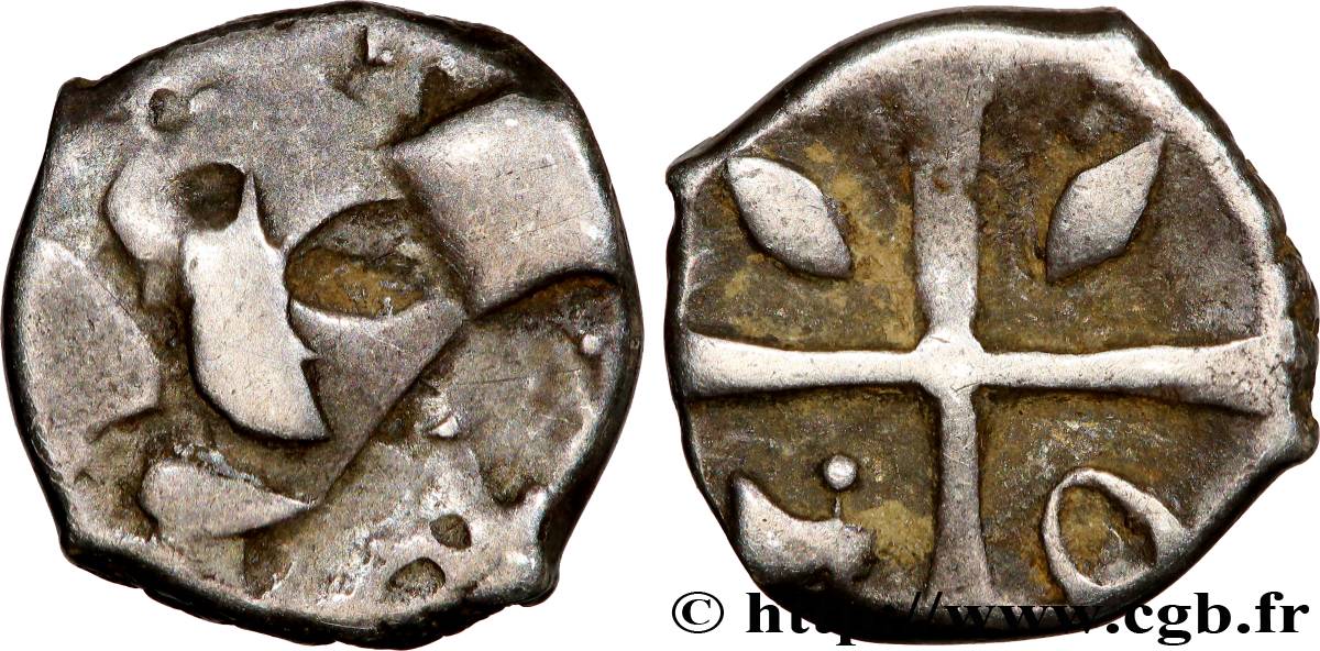 GALLIA - SOUTH WESTERN GAUL - VOLCÆ TECTOSAGES (Area of Toulouse) Drachme “à la tête cubiste”, S. 1 VF/XF