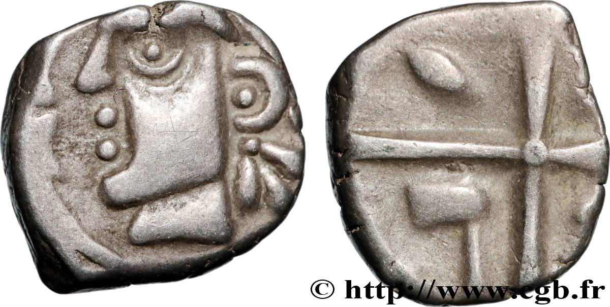VOLQUES TECTOSAGES (région de Toulouse) Drachme “à la tête cubiste”, S. 1 TTB+
