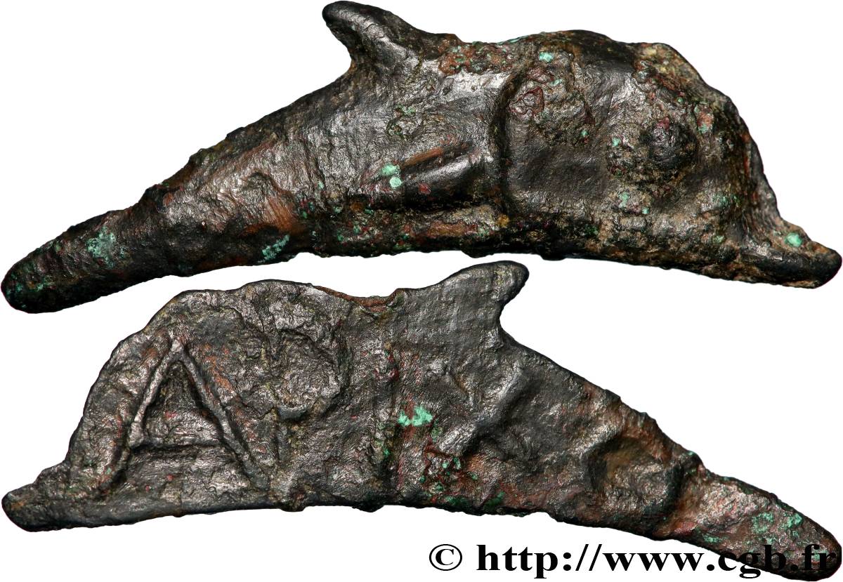 SARMATIA - OLBIA Dauphin épigraphe XF