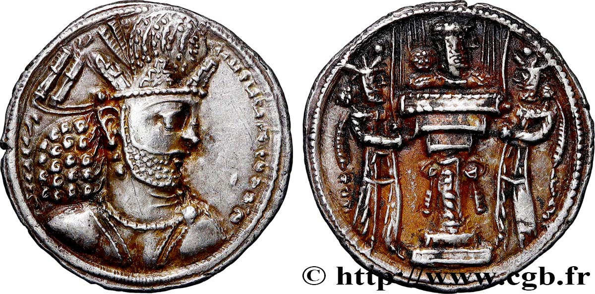 SASSANIDES - ROYAUME SASSANIDE - SAPOR II (SHAPUR) Drachme SUP