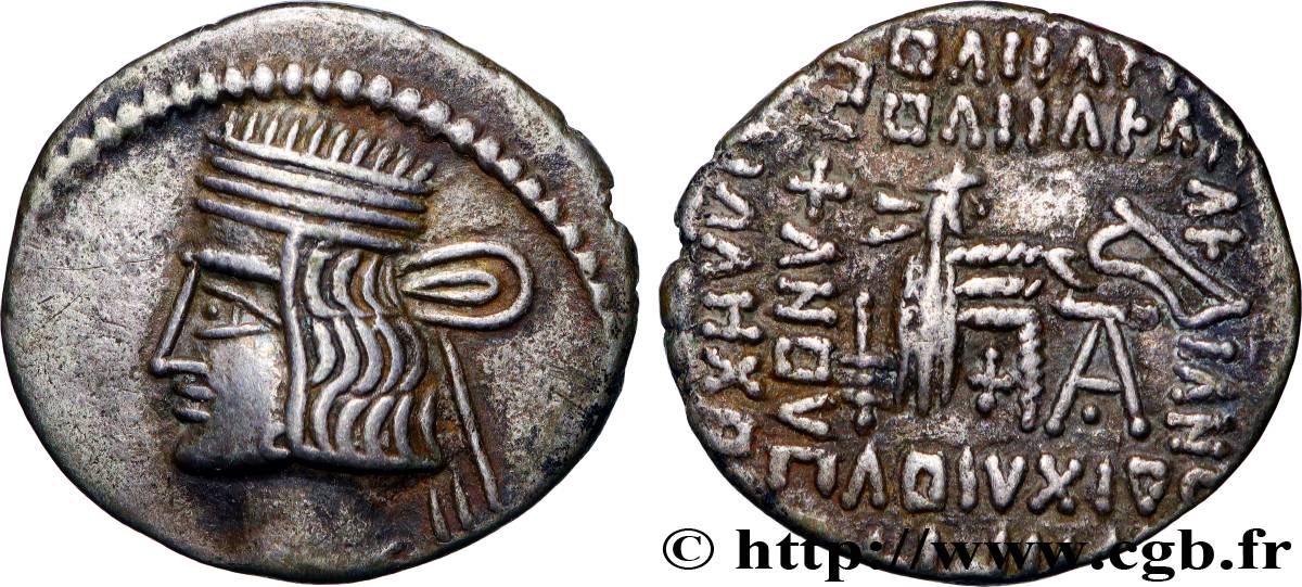 PARTHIEN - KÖNIGREICH DER PARTHER - PACORUS II Drachme fVZ