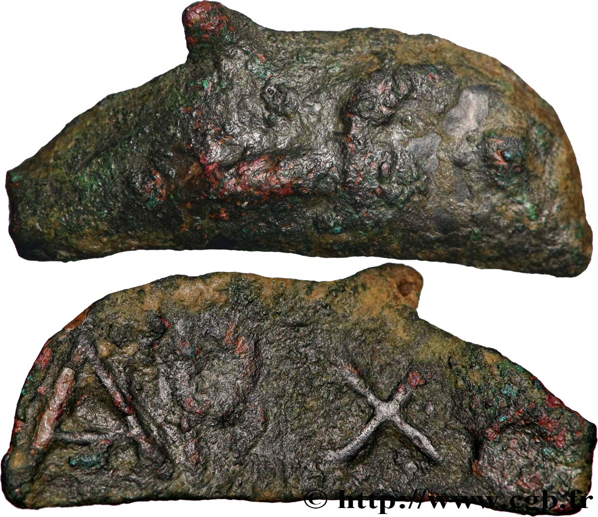 SARMATIE - OLBIA Dauphin épigraphe TB+