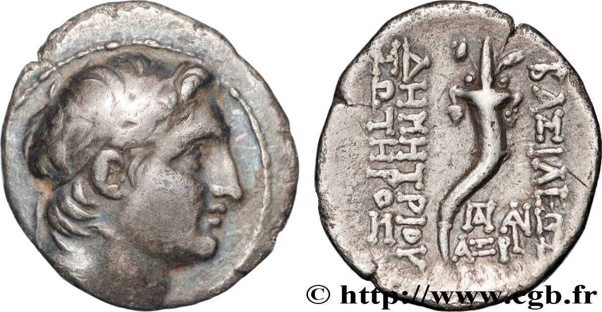 SYRIA - SELEUCID KINGDOM - DEMETRIOS I SOTER Drachme XF